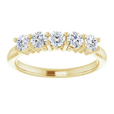 14K Yellow 1/2 CTW Natural Diamond Anniversary Band